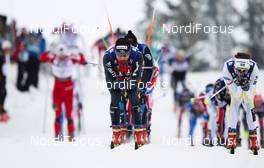 27.02.2011, Oslo, Norway (NOR):  Dario Cologna (SUI), Fischer, Swix, Alpina, Rottefella, ODLO, Casco, Toko - FIS nordic world ski championships, cross-country, pursuit men, Oslo (NOR). www.nordicfocus.com. © Laiho/NordicFocus. Every downloaded picture is fee-liable.
