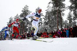 04.03.2011, Oslo, Norway (NOR):  Anders Soedergren (SWE), Fischer, One Way, Salomon, Craft followed by Tord Asle Gjerdalen (NOR), Atomic, One Way, Salomon, Swix - FIS nordic world ski championships, cross-country, 4x10km men, Oslo (NOR). www.nordicfocus.com. © Laiho/NordicFocus. Every downloaded picture is fee-liable.