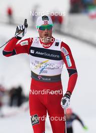 04.03.2011, Oslo, Norway (NOR): Petter Northug (NOR), Fischer, Rottefella, Alpina, Ski Go, Swix   - FIS nordic world ski championships, cross-country, 4x10km men, Oslo (NOR). www.nordicfocus.com. © Hemmersbach/NordicFocus. Every downloaded picture is fee-liable.