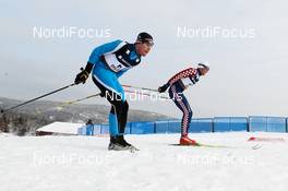 23.02.2011, Oslo, Norway (NOR):  (l-r) Mate Palfy (HUN) and Andrej Buric (CRO) - FIS nordic world ski championships, cross-country, Individual Classic Qualification Race, Oslo (NOR). www.nordicfocus.com. © Laiho/NordicFocus. Every downloaded picture is fee-liable.