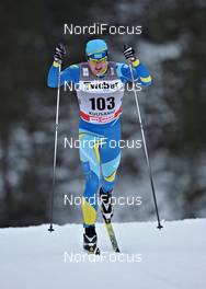 25.11.2011, Kuusamo, Finland (FIN): Yevgeniy Velichko (KAZ), Fischer  - FIS world cup cross-country, individual sprint, Kuusamo (FIN). www.nordicfocus.com. © Felgenhauer/NordicFocus. Every downloaded picture is fee-liable.