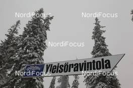 22.11.2011, Kuusamo, Finland (FIN): Event Feature: Road and information boards - FIS world cup cross-country, training, Kuusamo (FIN). www.nordicfocus.com. © Manzoni/NordicFocus. Every downloaded picture is fee-liable.