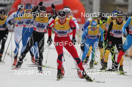 04.12.2011, Duesseldorf, Germany (GER): Group, in front Ola Vigen Hattestad (NOR), Fischer, Rottefella, Swix  - FIS world cup cross-country, team sprint, Duesseldorf (GER). www.nordicfocus.com. © Hemmersbach/NordicFocus. Every downloaded picture is fee-liable.