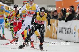 04.12.2011, Duesseldorf, Germany (GER): group, in front Martin Jaeger (SUI), Rossignol, Rottefella, One Way, Odlo  - FIS world cup cross-country, team sprint, Duesseldorf (GER). www.nordicfocus.com. © Hemmersbach/NordicFocus. Every downloaded picture is fee-liable.