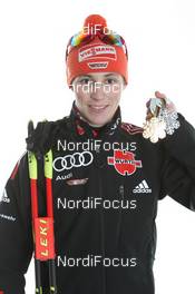 28.02.2011, Oslo, Norway (NOR): Eric Frenzel (GER), Fischer, Salomon, adidas  - FIS nordic world ski championships, nordic combined, medals, Oslo (NOR). www.nordicfocus.com. © Hemmersbach/NordicFocus. Every downloaded picture is fee-liable.