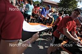 06.07.2011, Ehrwald, Austria (AUT): check-in before the start - Salomon 4 Trails, trail running, 38km , Garmisch-Partenkirchen (GER) - Ehrwald (AUT). www.nordicfocus.com. © NordicFocus. Every downloaded picture is fee-liable.