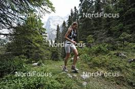 06.07.2011, Ehrwald, Austria (AUT): Julia Boettger (Team Salomon)   - Salomon 4 Trails, trail running, 38km , Garmisch-Partenkirchen (GER) - Ehrwald (AUT). www.nordicfocus.com. © NordicFocus. Every downloaded picture is fee-liable.