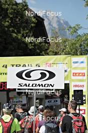 06.07.2011, Ehrwald, Austria (AUT): the Zugspitze is waiting - Salomon 4 Trails, trail running, 38km , Garmisch-Partenkirchen (GER) - Ehrwald (AUT). www.nordicfocus.com. © NordicFocus. Every downloaded picture is fee-liable.
