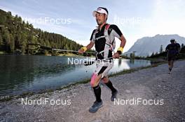 07.07.2011, Ehrwald, Austria (AUT): slower runners near Seebensee - Salomon 4 Trails, trail running, 43km, Ehrwald (AUT) - Imst (AUT). www.nordicfocus.com. © NordicFocus. Every downloaded picture is fee-liable.