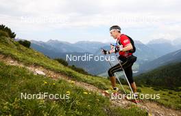 07.07.2011, Ehrwald, Austria (AUT): Stefan Sigron (SUI)  - Salomon 4 Trails, trail running, 43km, Ehrwald (AUT) - Imst (AUT). www.nordicfocus.com. Â© NordicFocus. Every downloaded picture is fee-liable.
