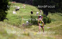 07.07.2011, Ehrwald, Austria (AUT):  Martin Echtler (GER) ahead of Philipp Reiter (GER) - Salomon 4 Trails, trail running, 43km, Ehrwald (AUT) - Imst (AUT). www.nordicfocus.com. Â© NordicFocus. Every downloaded picture is fee-liable.