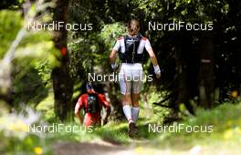08.07.2011, Ehrwald, Austria (AUT):  Julia Boettger (Team Salomon) - Salomon 4 Trails, trail running, 32km, Imst (AUT) - Landeck (AUT). www.nordicfocus.com. Â© NordicFocus. Every downloaded picture is fee-liable.