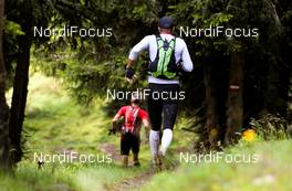 08.07.2011, Ehrwald, Austria (AUT):  runners on the track - Salomon 4 Trails, trail running, 32km, Imst (AUT) - Landeck (AUT). www.nordicfocus.com. Â© NordicFocus. Every downloaded picture is fee-liable.