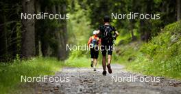 08.07.2011, Ehrwald, Austria (AUT): runners on the road  - Salomon 4 Trails, trail running, 32km, Imst (AUT) - Landeck (AUT). www.nordicfocus.com. Â© NordicFocus. Every downloaded picture is fee-liable.