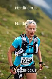 04.09.2011, Schruns, Austria (AUT): Claudia Nystad (GER), ORTHOMOL SPORT TEAM LEIPZIG    - Gore Tex Transalpine Run, trail running, 53km, Hirschegg (AUT) - Schruns (AUT). www.nordicfocus.com. © NordicFocus. Every downloaded picture is fee-liable.