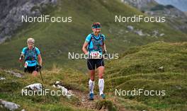 04.09.2011, Schruns, Austria (AUT): slower racers on the way to Schruns   - Gore Tex Transalpine Run, trail running, 53km, Hirschegg (AUT) - Schruns (AUT). www.nordicfocus.com. © NordicFocus. Every downloaded picture is fee-liable.