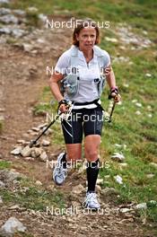 04.09.2011, Schruns, Austria (AUT): Gabi Pauli (GER)   - Gore Tex Transalpine Run, trail running, 53km, Hirschegg (AUT) - Schruns (AUT). www.nordicfocus.com. © NordicFocus. Every downloaded picture is fee-liable.