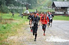 05.09.2011, Galtuer, Austria (AUT): a chasing group a few kilometers after the start   - Gore Tex Transalpine Run, trail running, 42km, Schruns (AUT) - Galtuer (AUT). www.nordicfocus.com. © NordicFocus. Every downloaded picture is fee-liable.