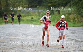 05.09.2011, Galtuer, Austria (AUT): l-r: Mireia Miro (ESP), TEAM SALOMON INTERNATIONAL, Stephanie Jimenez (ESP), TEAM SALOMON INTERNATIONAL       - Gore Tex Transalpine Run, trail running, 42km, Schruns (AUT) - Galtuer (AUT). www.nordicfocus.com. © NordicFocus. Every downloaded picture is fee-liable.