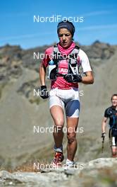 06.09.2011, Scuol, Switzerland (SUI): Stephanie Jimenez (ESP), TEAM SALOMON INTERNATIONAL       - Gore Tex Transalpine Run, trail running, 40km, Galtuer (AUT) - Scuol (SUI). www.nordicfocus.com. © NordicFocus. Every downloaded picture is fee-liable.