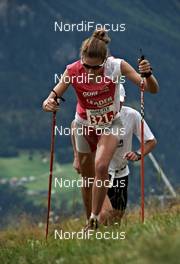 07.09.2011, Scuol, Switzerland (SUI): Mireia Miro (ESP), TEAM SALOMON INTERNATIONAL    - Gore Tex Transalpine Run, trail running, 6km, Scuol (SUI). www.nordicfocus.com. © NordicFocus. Every downloaded picture is fee-liable.