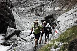 08.09.2011, Mals, Italy (ITA): slower racers in the Uina valley   - Gore Tex Transalpine Run, trail running, 39km, Scuol (SUI) - Mals (ITA). www.nordicfocus.com. © NordicFocus. Every downloaded picture is fee-liable.