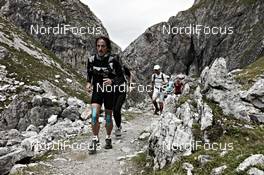 08.09.2011, Mals, Italy (ITA): slower racers just after the Uina valley   - Gore Tex Transalpine Run, trail running, 39km, Scuol (SUI) - Mals (ITA). www.nordicfocus.com. © NordicFocus. Every downloaded picture is fee-liable.