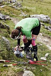 08.09.2011, Mals, Italy (ITA): Kathrin Hoefler (GER), Team Craft Women    - Gore Tex Transalpine Run, trail running, 39km, Scuol (SUI) - Mals (ITA). www.nordicfocus.com. © NordicFocus. Every downloaded picture is fee-liable.