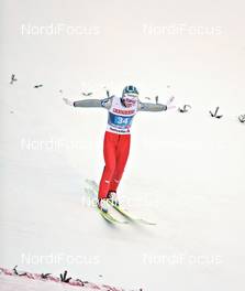 03.01.2011, Innsbruck, Austria (AUT): Michael Hayboeck (AUT), Fischer  - FIS world cup ski jumping, four hills tournament, individual HS130, Innsbruck (AUT). www.nordicfocus.com. Â© Felgenhauer/NordicFocus. Every downloaded picture is fee-liable.