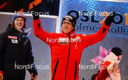 26.02.2011, Oslo, Norway (NOR): Simon Ammann (SUI), Fischer  - FIS nordic world ski championships, ski jumping, individual HS106, Oslo (NOR). www.nordicfocus.com. © Laiho/NordicFocus. Every downloaded picture is fee-liable.