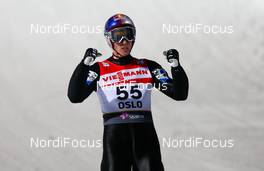 03.03.2011, Oslo, Norway (NOR):  Gregor Schlierenzauer (AUT), Fischer - FIS nordic world ski championships, ski jumping, individual HS134, Oslo (NOR). www.nordicfocus.com. © Laiho/NordicFocus. Every downloaded picture is fee-liable.