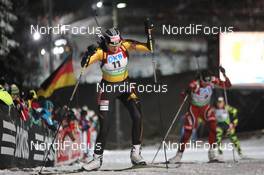 06.01.2012, Oberhof, Germany (GER): Anastasiya Kuzmina (SVK), Fischer, Salomon, Start - IBU world cup biathlon, sprint women, Oberhof (GER). www.nordicfocus.com. © Manzoni/NordicFocus. Every downloaded picture is fee-liable.