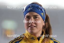 06.01.2012, Oberhof, Germany (GER): Anna-Karin Stroemstedt (SWE), Rossignol, Rottefella, OneWay, adidas - IBU world cup biathlon, sprint women, Oberhof (GER). www.nordicfocus.com. © Manzoni/NordicFocus. Every downloaded picture is fee-liable.