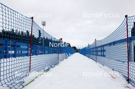10.01.2012, Nove Mesto, Czech Republic (CZE): Biathlon Feature: Fenced way at the shooting range - IBU world cup biathlon, training, Nove Mesto (CZE). www.nordicfocus.com. © Manzoni/NordicFocus. Every downloaded picture is fee-liable.