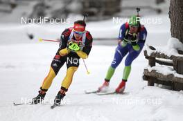20.01.2012, Antholz, Italy (ITA): Florian Graf (GER), Rossignol, Rottefella, Leki, adidas - IBU world cup biathlon, sprint men, Antholz (ITA). www.nordicfocus.com. © Manzoni/NordicFocus. Every downloaded picture is fee-liable.