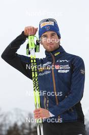 19.01.2012, Antholz, Italy (ITA): Jean Guillaume Beatrix (FRA), Rossignol, Rottefella, One Way, Odlo - IBU world cup biathlon, training, Antholz (ITA). www.nordicfocus.com. © Manzoni/NordicFocus. Every downloaded picture is fee-liable.