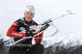 19.01.2012, Antholz, Italy (ITA): Tarjei Boe (NOR), Fischer, Rottefella, Swix, ODLO - IBU world cup biathlon, training, Antholz (ITA). www.nordicfocus.com. © Manzoni/NordicFocus. Every downloaded picture is fee-liable.