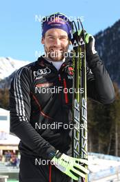 18.01.2012, Antholz, Italy (ITA): Michael Roesch (GER), Fischer, Rottefella, OneWay, adidas - IBU world cup biathlon, training, Antholz (ITA). www.nordicfocus.com. © Manzoni/NordicFocus. Every downloaded picture is fee-liable.