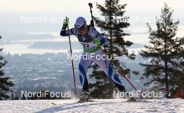 02.02.2012, Holmenkollen, Norway (NOR):  Kadri Lehtla (EST), Fischer, Rottefella, Leki - IBU world cup biathlon, sprint women, Holmenkollen (NOR). www.nordicfocus.com. Â© Laiho/NordicFocus. Every downloaded picture is fee-liable.