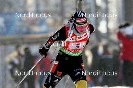 10.02.2012, Kontiolahti, Finland (FIN): Tina Bachmann (GER), Fischer, Rottefella, Swix, adidas  - IBU world cup biathlon, relay mixed, Kontiolahti (FIN). www.nordicfocus.com. © Manzoni/NordicFocus. Every downloaded picture is fee-liable.