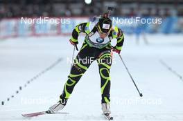 16.03.2012, Khanty-Mansiysk, Russia (RUS): Anais Bescond (FRA), Madshus, Rottefella, Swix, OneWay - IBU world cup biathlon, sprint women, Khanty-Mansiysk (RUS). www.nordicfocus.com. © Manzoni/NordicFocus. Every downloaded picture is fee-liable.