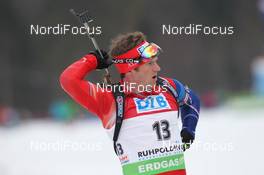 06.03.2012, Ruhpolding, Germany (GER): Michal Slesingr (CZE), Rossignol, Rottefella, Leki - IBU world championships biathlon, individual men, Ruhpolding (GER). www.nordicfocus.com. © Manzoni/NordicFocus. Every downloaded picture is fee-liable.