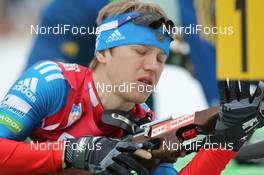 06.03.2012, Ruhpolding, Germany (GER): Alexey Volkov (RUS), Fischer, Rottefella, Swix, adidas - IBU world championships biathlon, individual men, Ruhpolding (GER). www.nordicfocus.com. © Manzoni/NordicFocus. Every downloaded picture is fee-liable.
