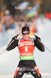 07.03.2012, Ruhpolding, Germany (GER): Andrea Henkel (GER), Fischer, Rottefella, Swix, adidas, Toko - IBU world championships biathlon, individual women, Ruhpolding (GER). www.nordicfocus.com. © Manzoni/NordicFocus. Every downloaded picture is fee-liable.
