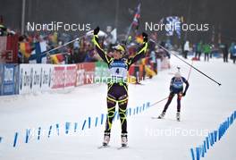 11.03.2012, Ruhpolding, Germany (GER): Marie Laure Brunet (FRA), Rossignol, Rottefella, Swix - IBU world championships biathlon, mass women, Ruhpolding (GER). www.nordicfocus.com. © Felgenhauer/NordicFocus. Every downloaded picture is fee-liable.