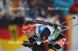 04.03.2012, Ruhpolding, Germany (GER): Tina Bachmann (GER), Fischer, Rottefella, Swix, adidas  - IBU world championships biathlon, pursuit women, Ruhpolding (GER). www.nordicfocus.com. © Manzoni/NordicFocus. Every downloaded picture is fee-liable.