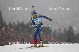 04.03.2012, Ruhpolding, Germany (GER): Helena Ekholm (SWE), Fischer, Rottefella, Leki, adidas - IBU world championships biathlon, pursuit women, Ruhpolding (GER). www.nordicfocus.com. © Manzoni/NordicFocus. Every downloaded picture is fee-liable.