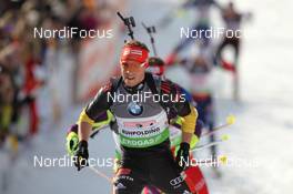 09.03.2012, Ruhpolding, Germany (GER): Simon Schempp (GER), Fischer, Rottefella, Alpina, Leki, adidas  - IBU world championships biathlon, relay men, Ruhpolding (GER). www.nordicfocus.com. © Manzoni/NordicFocus. Every downloaded picture is fee-liable.
