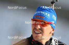 09.03.2012, Ruhpolding, Germany (GER): Michael Greis (GER), Madshus, Rottefella, OneWay, adidas - IBU world championships biathlon, relay men, Ruhpolding (GER). www.nordicfocus.com. © Manzoni/NordicFocus. Every downloaded picture is fee-liable.