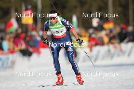 01.03.2012, Ruhpolding, Germany (GER): Susan Dunklee (USA), Madshus, Roteffella, Alpina, adidas - IBU world championships biathlon, relay mixed, Ruhpolding (GER). www.nordicfocus.com. © Manzoni/NordicFocus. Every downloaded picture is fee-liable.